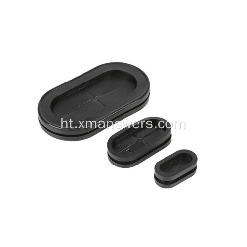 Custom moule silicone EPDM kawotchou ploge grommet